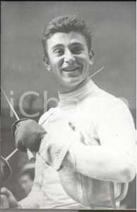 Fotografia d epoca originale 1960 OLIMPIADI SQUAW VALLEY Christian D ORIOLA portabandiera della Francia FOTO 1