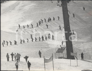Fotografia d epoca originale 1960 OLIMPIADI SQUAW VALLEY Prove sulle piste dopo una forte nevicata Foto 1