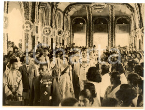 Fotografia d epoca originale 1954 SRI LANKA Royal Tour  Queen Elizabeth II opens Ceylon Parliament  Photo 1