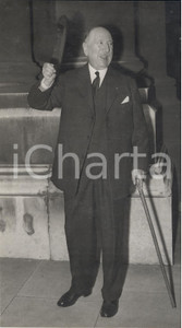 Fotografia d epoca originale 1956 LONDON President Suez Canal Company Francois CHARLESROUX Photo 13x20 1