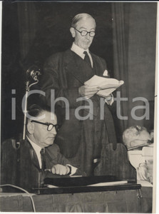 Fotografia d epoca originale 1953 MARGATE Labour Party Conference  Arthur GREENWOOD appeals for unity Foto 1