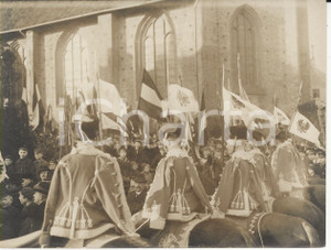 Fotografia d epoca originale 1920 FLENSBURG The german garrisons REAL PHOTO 16x12 1