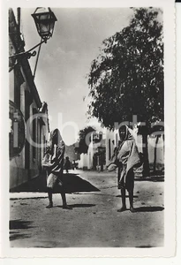 Fotografia d epoca originale 1935ca A.O.I. ETIOPIA Ritratto di due ragazzi etiopi VERA PHOTO cm 9X5,8 1