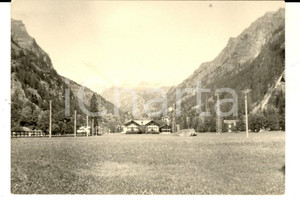 Fotografia d epoca originale 1967 GRESSONEY Veduta panoramica con albergo Foto VINTAGE 13x9 cm 1