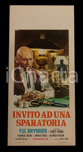 Materiale cinematografico d’epoca 1964 INVITO AD UNA SPARATORIA Yul BRYNNER George SEGAL Janice RULE Manifesto 1