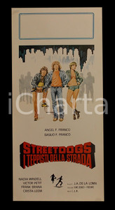Materiale cinematografico d’epoca 1977 STREET DOGS Victor PETIT Frank BRANA Xabier ELORRIAGA Manifesto 32x70 cm 1