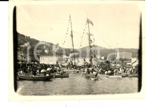 Fotografia d epoca originale 1921 PORTO MAURIZIO Celebrazione Reginetta del Mare Alma PANIZZARDI Foto 11x8 1