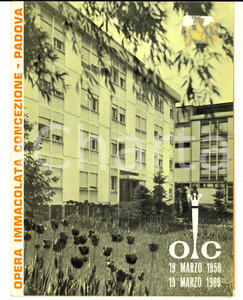 Materiale pubblicitario d’epoca 1969 PADOVA Opera IMMACOLATA CONCEZIONE  Pieghevole ILLUSTRATO VINTAGE 1