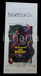 Materiale cinematografico d’epoca 1990 CHI HA PAURA DELLE STREGHE? Jim HENSON Anjelica HUSTON Manifesto 32x70 cm 1
