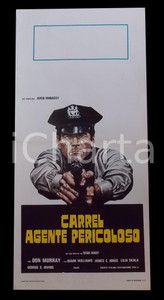 Materiale cinematografico d’epoca 1978 CARREL AGENTE PERICOLOSO Don MURRAY James Earl JONES Manifesto 32x70 cm 1