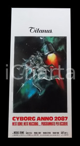 Materiale cinematografico d’epoca 1974 CYBORG ANNO 2087 Michael RENNIE Karen STEELE Wendell COREY Manifesto 32x70 1