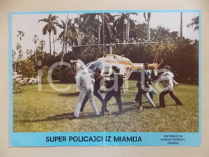Materiale cinematografico d’epoca 1985 MIAMI SUPERCOPS Bud SPENCER durante una rissa Lobby card EDIZIONE CROATA 1