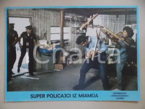 Materiale cinematografico d’epoca 1985 MIAMI SUPERCOPS Bud SPENCER Terence HILL Lobby card EDIZIONE CROATA 1