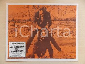 Materiale cinematografico d’epoca 1968 L UOMO DALLA CRAVATTA DI CUOIO Clint EASTWOOD Don STROUD Lobby card 1