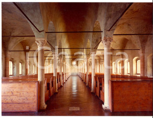 Fotografia d epoca originale 1980 ca CESENA Interno della Biblioteca Malatestiana  Foto ARTISTICA 24x18 cm 1