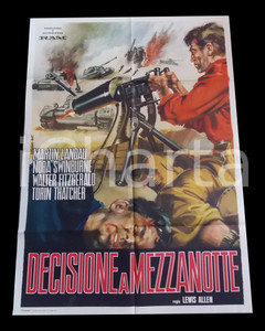 Materiale cinematografico d’epoca 1963 DECISIONE A MEZZANOTTE Martin LANDAU Nora SWINBURNE Manifesto 100x140 cm 1