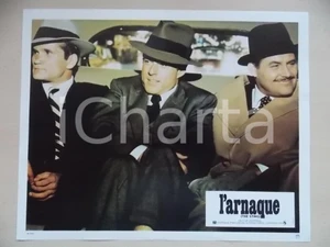 Materiale cinematografico d’epoca 1973 LA STANGATA Robert REDFORD Robert SHAW Lobby card EDIZIONE FRANCESE 29x23 1
