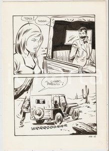 Opera d’arte autentica 1970 ca BONNIE n.169 tav.66 Originale Camillo ZUFFI Fumetto erotico EDIPERIODICI 1