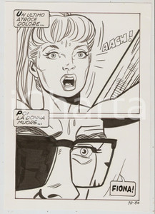 Opera d’arte autentica 1975 ca SUPERFUMETTI n.12 AtrocitÃ  in Amazzonia  Tavola 86 originale EDIFUMETTO 1
