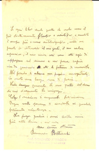 Autografo originale 1950 ROMA Istituto Maria Mazzini  Domenico BETTACCHI in lode di un collega 1