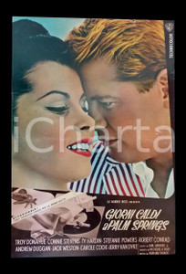 Materiale cinematografico d’epoca 1963 GIORNI CALDI A PALM SPRINGS Stefanie POWERS Troy DONAHUE Lobby card 45x63 1