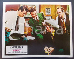 Materiale cinematografico d’epoca 1970 ca IL GIGANTE James DEAN Rock HUDSON Monte HALE Lobby card ED. FRANCESE 1