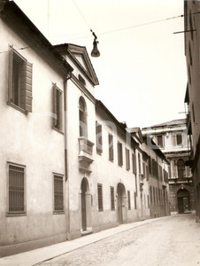 Fotografia d epoca originale 1970 ca PADOVA Centro storico  Veduta di un palazzo Foto 17x23 cm 1