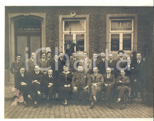Fotografia d epoca originale 1930 ca BELGIQUE Café de la Concorde Louis MARCHAND  Cercle junior Photo 23x18 1
