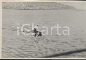 Fotografia d epoca originale 1937 In navigazione verso ALGERI  REAL PHOTO cm 13,5 x 8,5 1