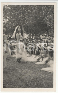 Fotografia d epoca originale 1937 PAPEETE Polinesia 19 FESTA 14 LUGLIO  REAL PHOTO cm 13,5 x 8,5 1