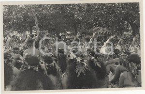 Fotografia d epoca originale 1937 PAPEETE Polinesia 40FESTA 14 LUGLIO  REAL PHOTO cm 13,5 x 8,5 1