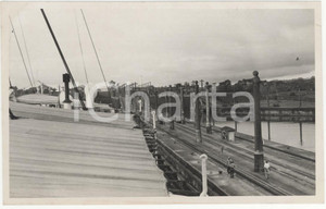 Fotografia d epoca originale 1937 CANALE DI PANAMA Dettaglio delle chiuse 4REAL PHOTO cm 13,5 x 8,5 1