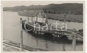 Fotografia d epoca originale 1937 CANALE DI PANAMA Dettaglio delle chiuse 3REAL PHOTO cm 13,5 x 8,5 1