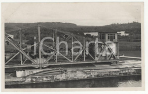 Fotografia d epoca originale 1937 CANALE DI PANAMA Dettaglio delle chiuse 2REAL PHOTO cm 13,5 x 8,5 1