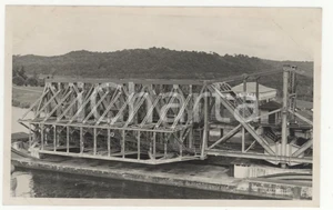 Fotografia d epoca originale 1937 CANALE DI PANAMA Dettaglio delle chiuseREAL PHOTO cm 13,5 x 8,5 1