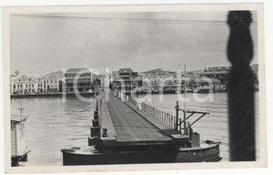 Fotografia d epoca originale 1937 CURACAO CARAIBI  Ponte mobile al porto REAL PHOTO cm 13,5 x 8,5 1