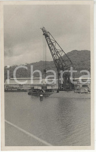 Fotografia d epoca originale 1937 PANAMA Veduta del lago interno al canale 6REAL PHOTO cm 13,5 x 8,5 1