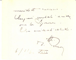 Autografo originale 1930 ROMA Consiglio di Stato  Ferdinando ROCCO  Biglietto AUTOGRAFO 1