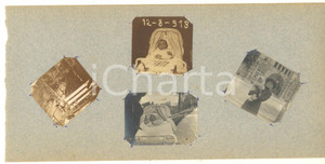 Fotografia d epoca originale 1913 ST. MORITZ SVIZZERA Donna e neonata in culla Lotto 4 foto 1
