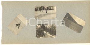 Fotografia d epoca originale 1913 Area di ST. MORITZ  Famiglia in vacanza  Ritratti 3 Lotto 4 foto VINTAGE 1