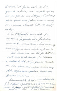 Autografo originale 1976 PADOVA Prof. Piero FRUGONI  Lettera di scuse  Autografo 1
