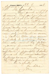 Autografo originale 1901 VENEZIA Avv. Eugenio FLORIAN  Cartolina per causa  AUTOGRAFO 1