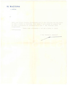 Autografo originale 1962 NAPOLI Giovanni ANSALDO e Antonio Segni fra i terremotati dell Irpinia 1