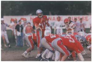 Fotografia d epoca originale 1995 ca ITALIA Football Americano BLACKHAWKS CERNUSCO Allenamento  Foto 4 1