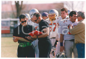 Fotografia d epoca originale 1995 ca ITALIA Football Americano BLACKHAWKS CERNUSCO Allenamento  Foto 14 1