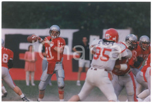 Fotografia d epoca originale 1995 ca ITALIA Football Americano BLACKHAWKS CERNUSCO Allenamento  Foto 8 1