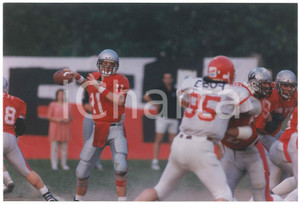 Fotografia d epoca originale 1995 ca ITALIA Football Americano BLACKHAWKS CERNUSCO Allenamento  Foto 9 1