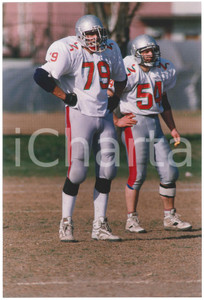 Fotografia d epoca originale 1995 ca ITALIA Football Americano BLACKHAWKS CERNUSCO Allenamento  Foto 10 1