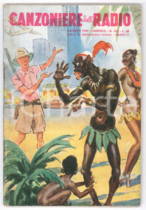 Giornale, rivista storica Agosto 1949 IL CANZONIERE DELLA RADIO Se vuoi ballar la samba  Rivista n. 152 1