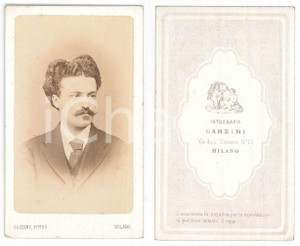Fotografia d epoca originale 1870 ca MILANO Famiglia GANDINI  Ritratto  Foto GANZINI CDV 1